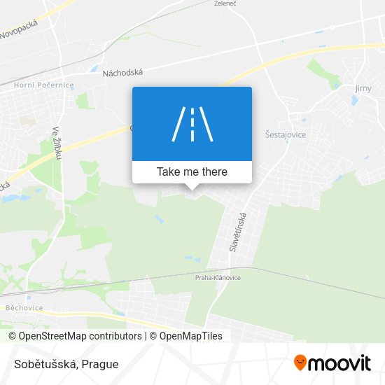 Sobětušská map