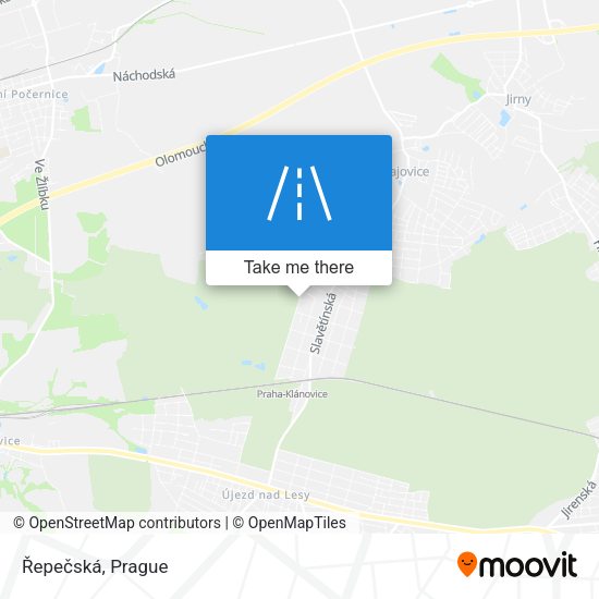 Řepečská map