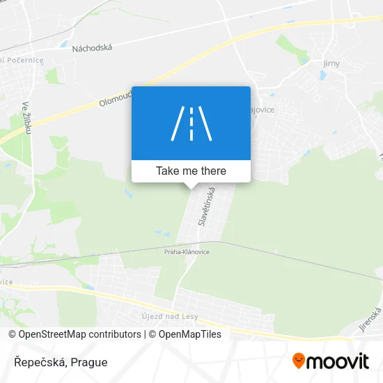 Карта Řepečská