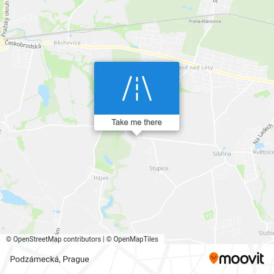 Карта Podzámecká