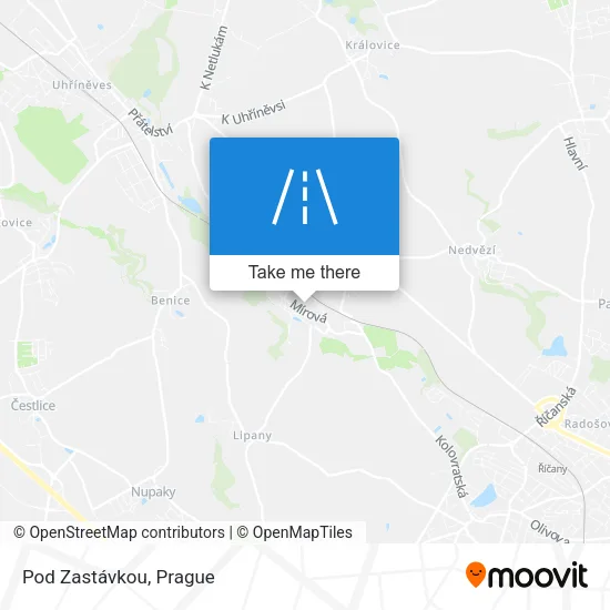 Карта Pod Zastávkou