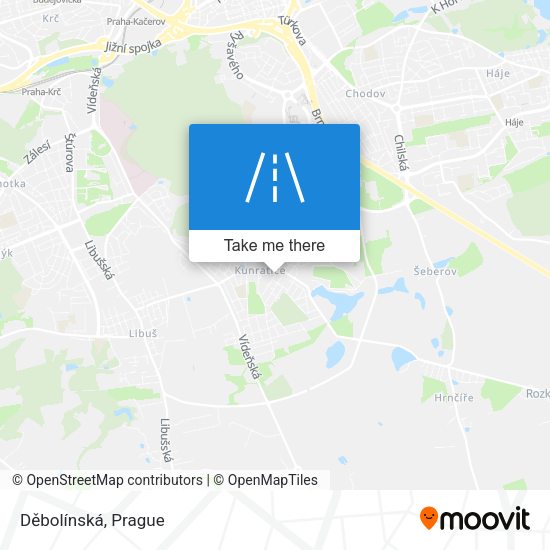 Děbolínská map
