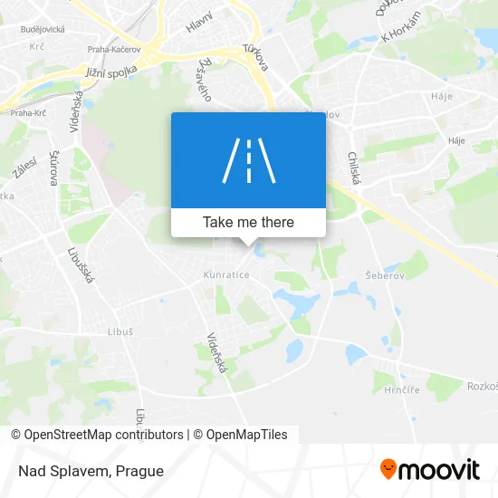 Карта Nad Splavem