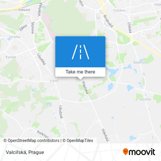 Valcířská map