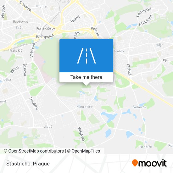 Šťastného map