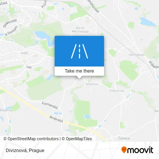 Карта Diviznová