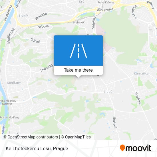 Ke Lhoteckému Lesu map