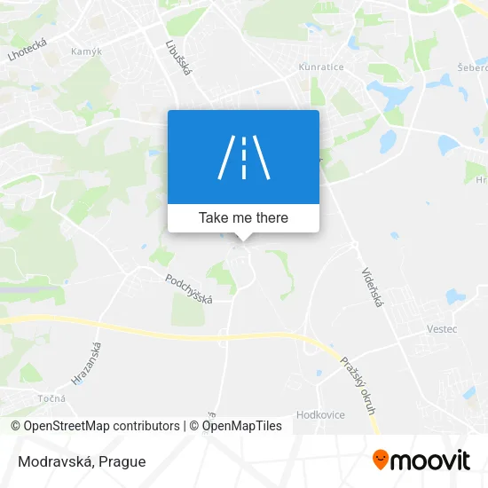 Карта Modravská