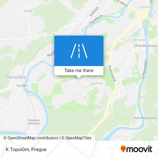 Карта K Topolům