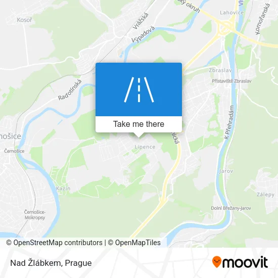 Карта Nad Žlábkem