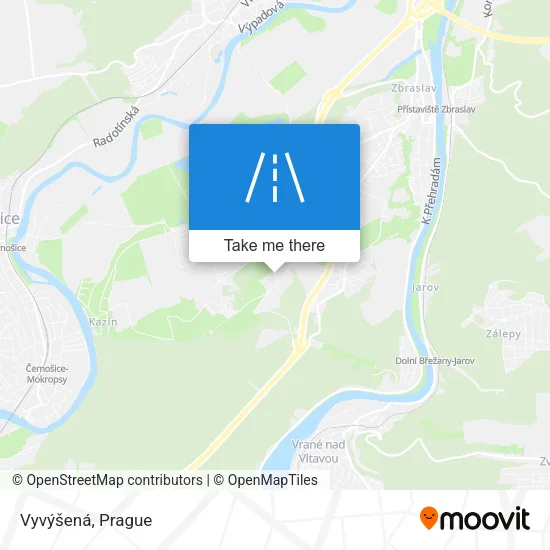 Карта Vyvýšená