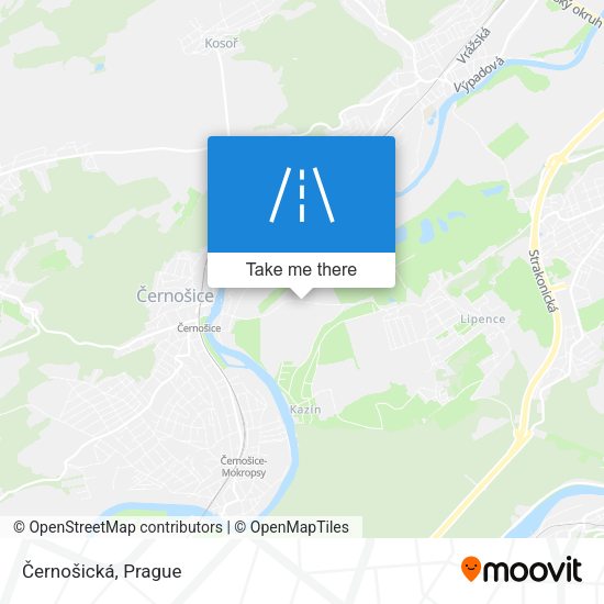 Černošická map