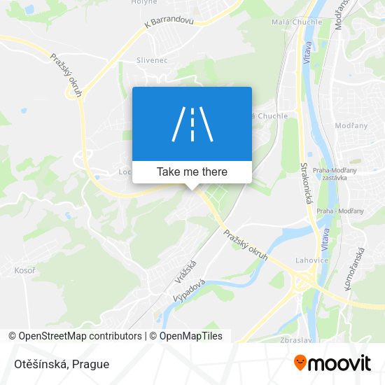 Otěšínská map