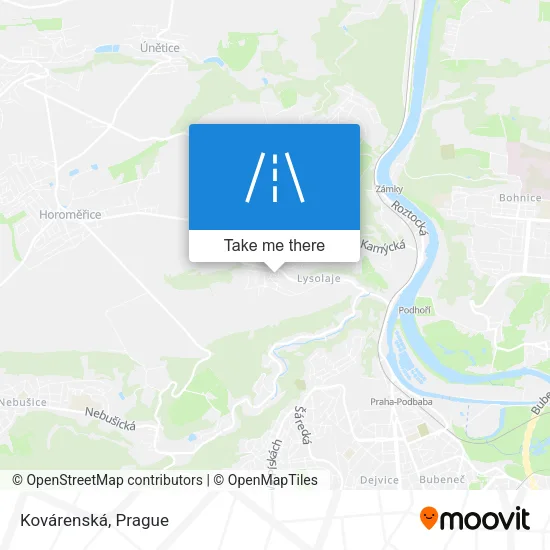 Карта Kovárenská
