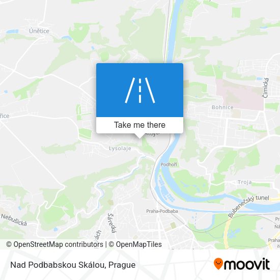 Nad Podbabskou Skálou map