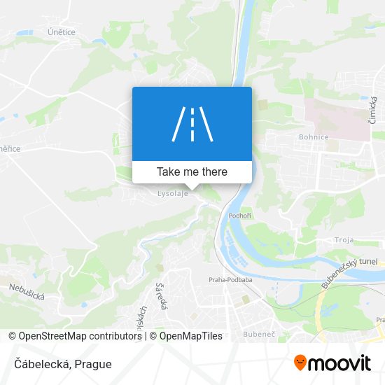 Čábelecká map