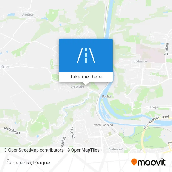Карта Čábelecká