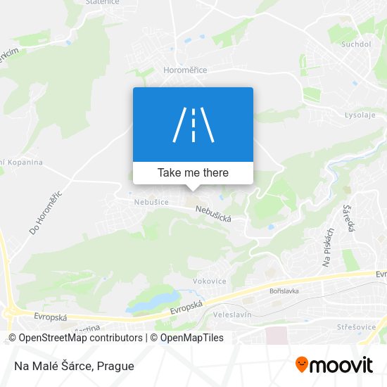 Na Malé Šárce map