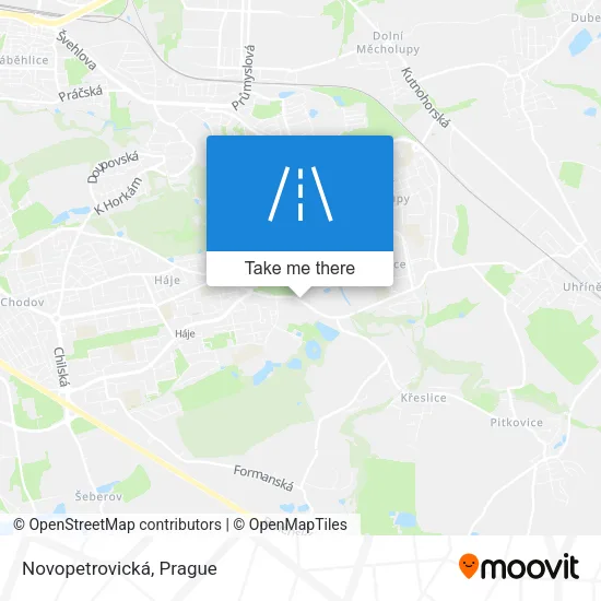 Карта Novopetrovická