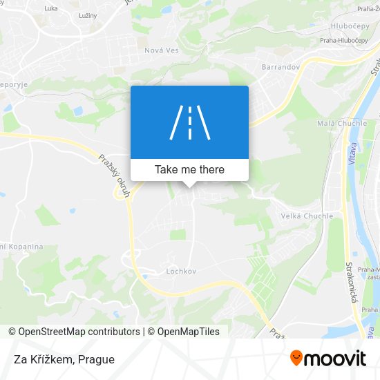 Za Křížkem map