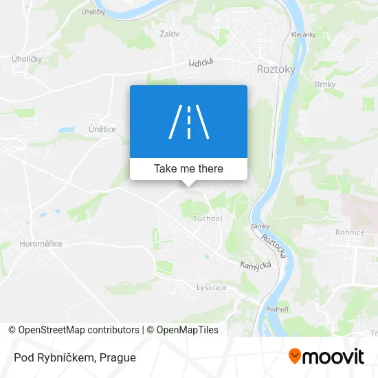 Карта Pod Rybníčkem