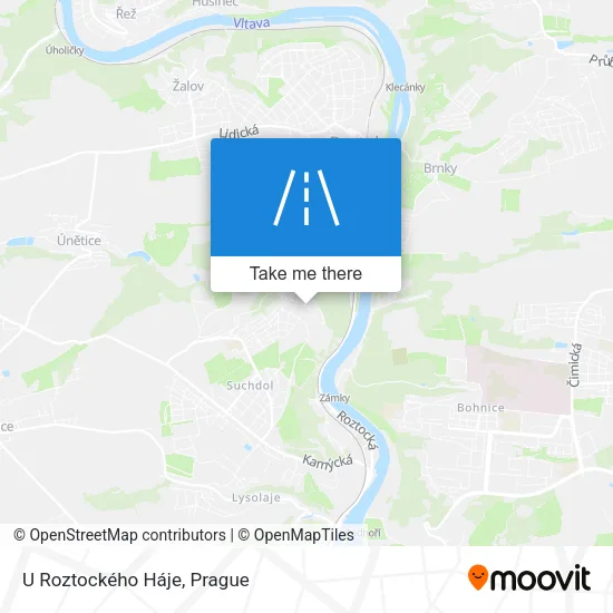 Карта U Roztockého Háje