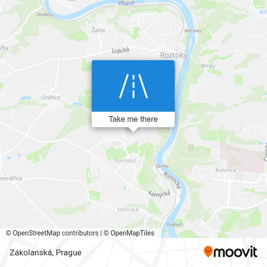 Карта Zákolanská