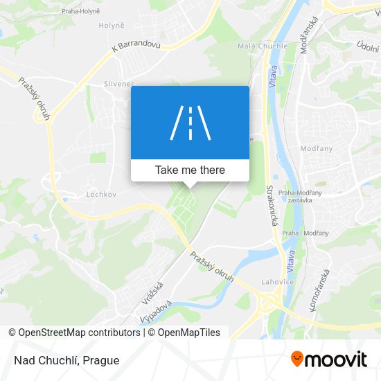 Nad Chuchlí map