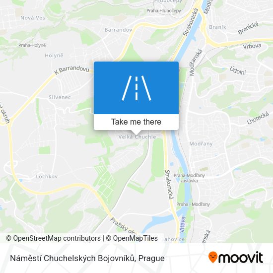 Náměstí Chuchelských Bojovníků map