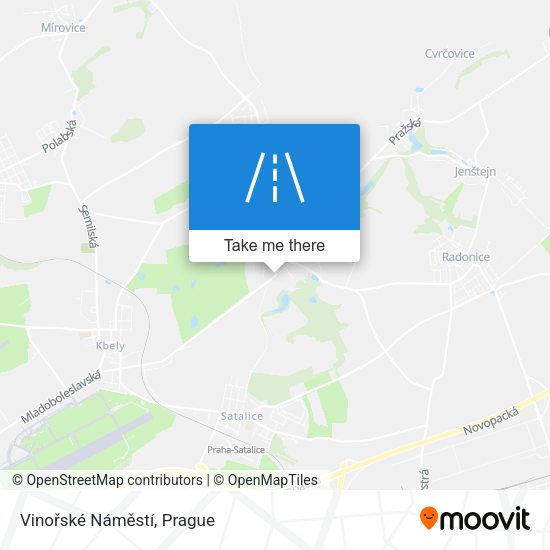 Vinořské Náměstí map