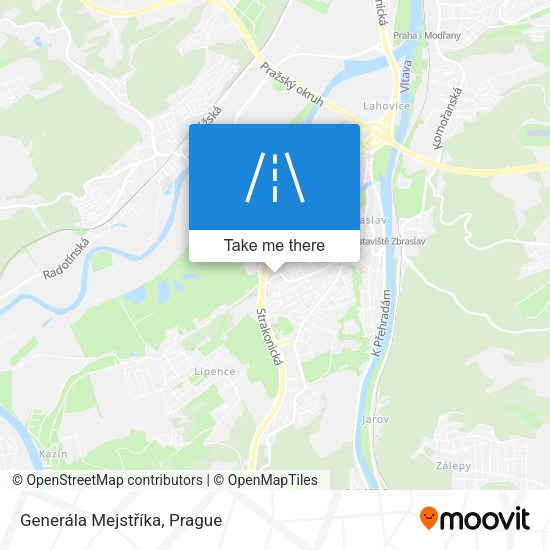 Generála Mejstříka map