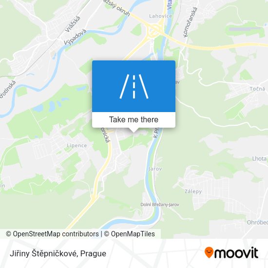 Jiřiny Štěpničkové map