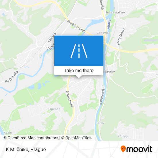 K Mlíčníku map