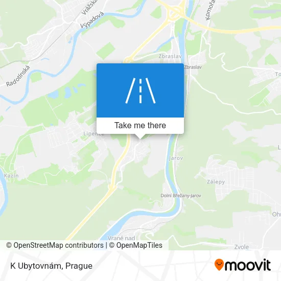 Карта K Ubytovnám