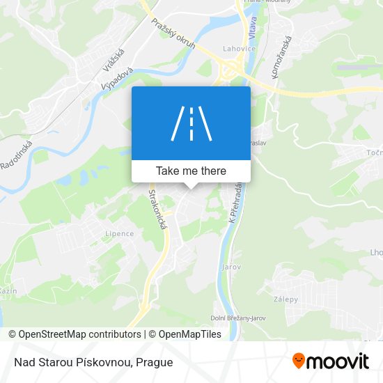 Nad Starou Pískovnou map