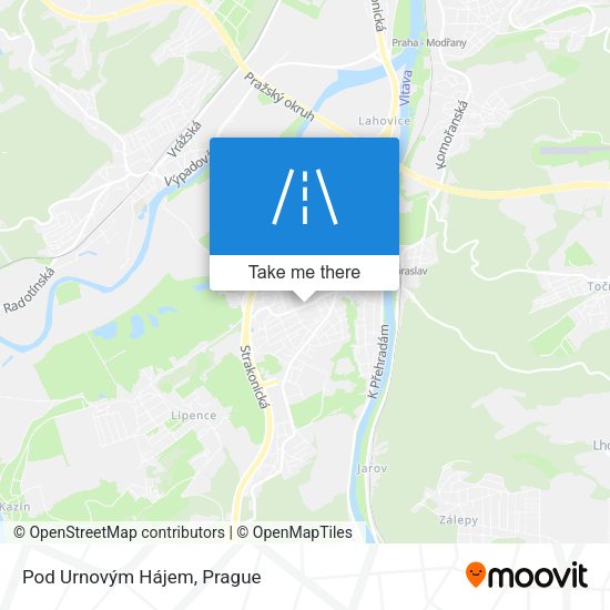Pod Urnovým Hájem map