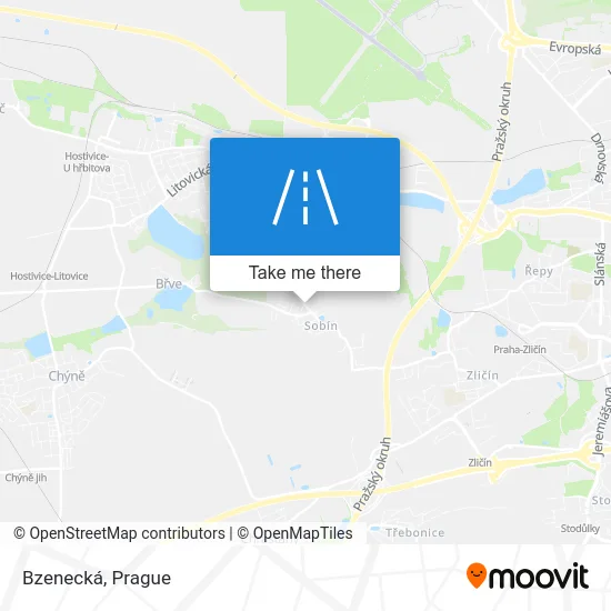 Карта Bzenecká