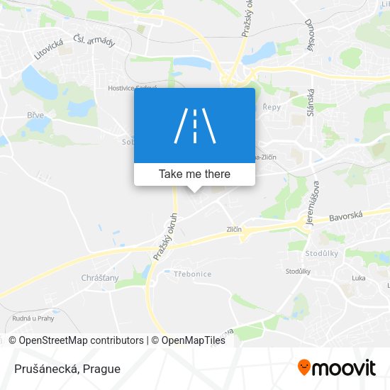 Prušánecká map