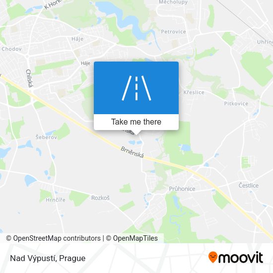 Nad Výpustí map