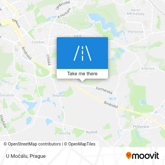 Карта U Močálu