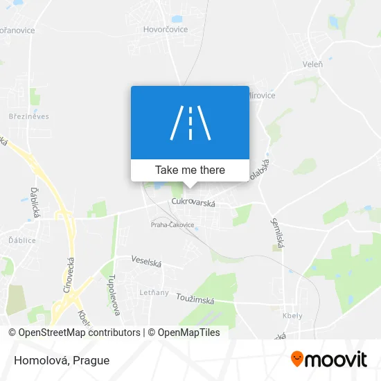 Карта Homolová
