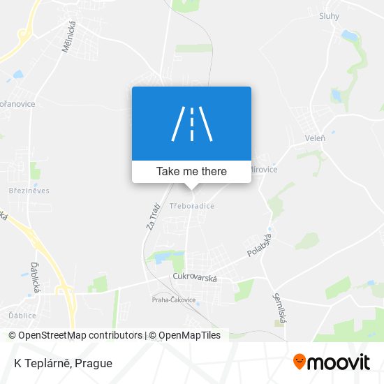 K Teplárně map