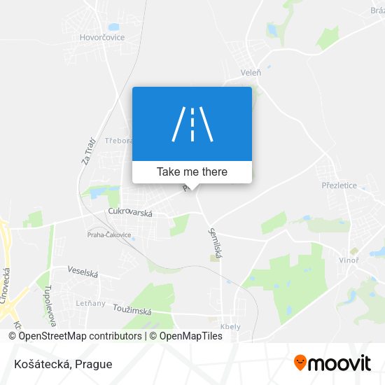 Košátecká map