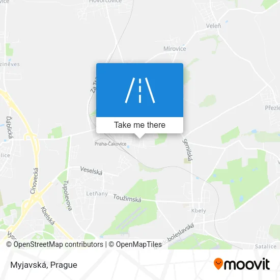 Карта Myjavská
