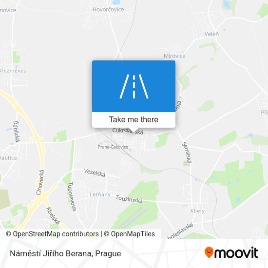 Náměstí Jiřího Berana map