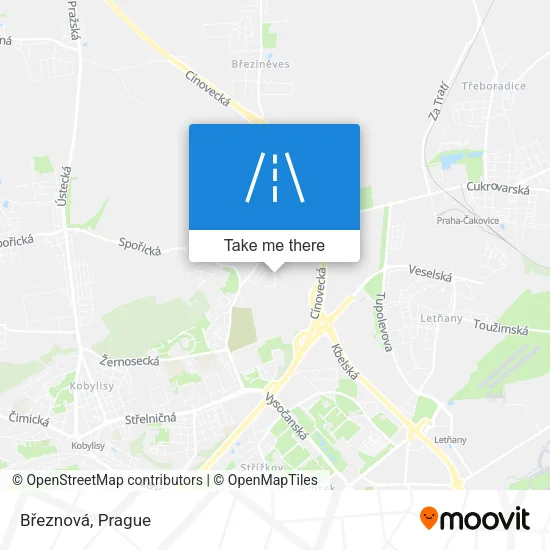 Карта Březnová