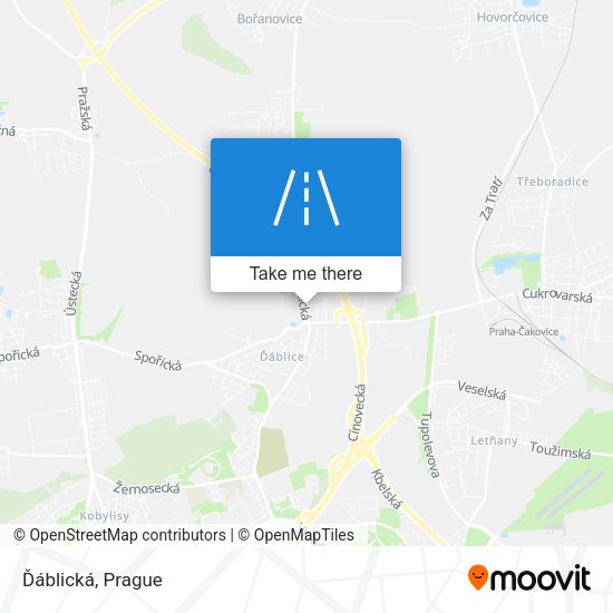 Ďáblická map