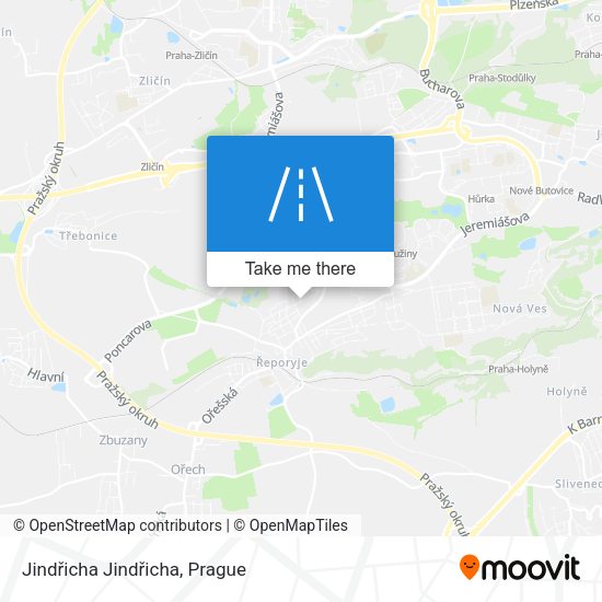 Jindřicha Jindřicha map