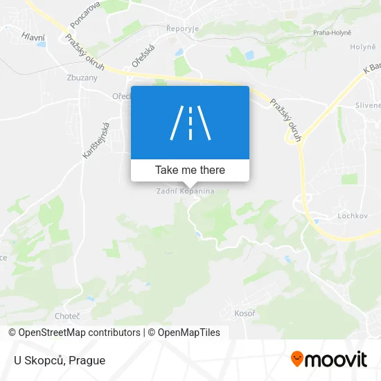 Карта U Skopců