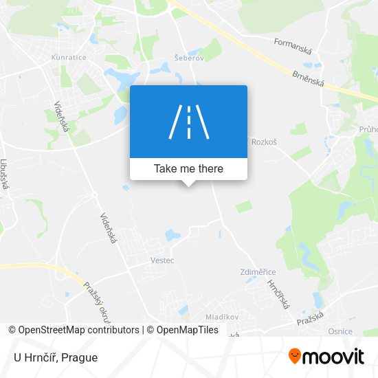 U Hrnčíř map